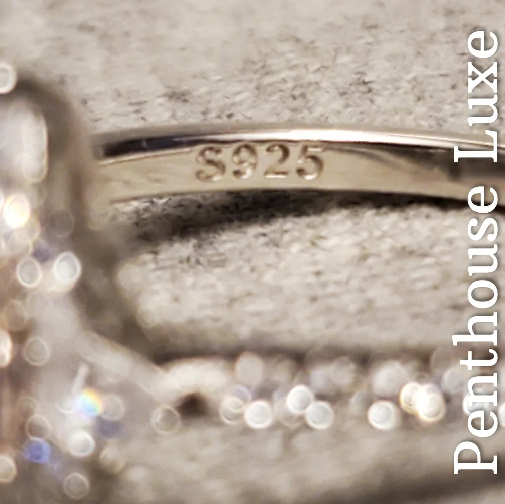 SOLID 925 Sterling Silver Oval Cut Morganite Beryl Ring - Picture 4 of 6